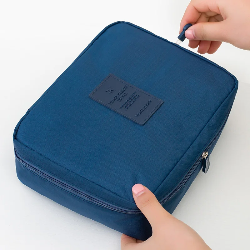 Dark Blue Bag Женская туристическая организация, красота, косметичка для хранения косметики, милые дамские моющиеся сумки, сумочка, сумка, аксессуары, товары - Цвет: Dark Blue Bag