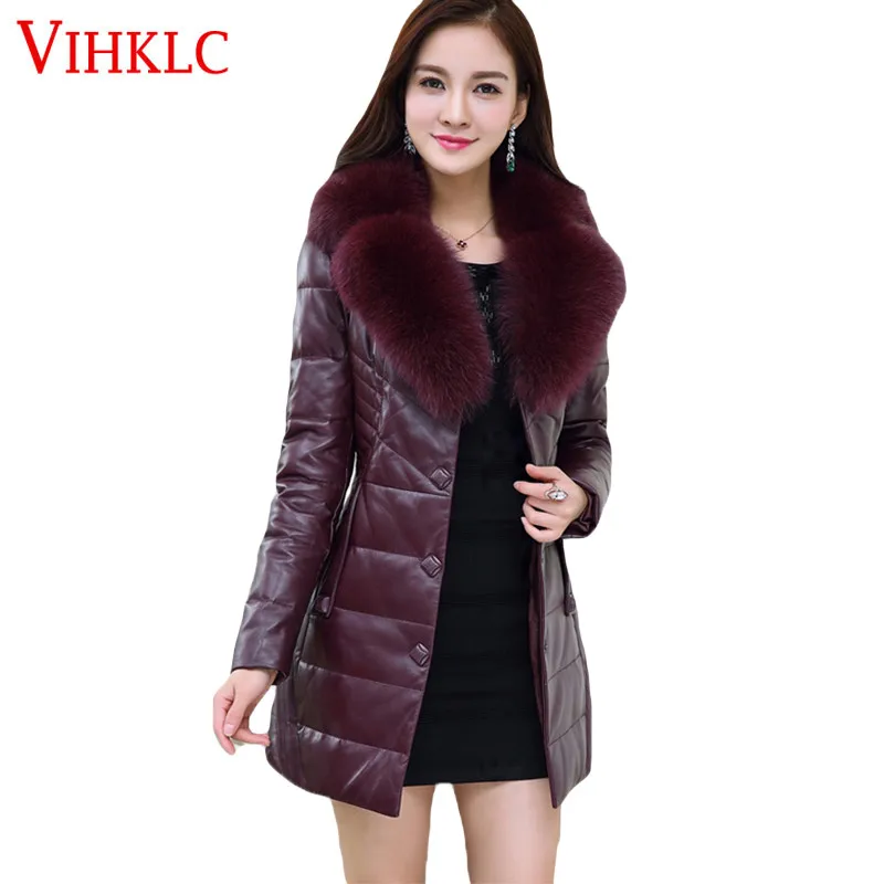 Зимнее пальто средней длины женщин среднего возраста большой размер тонкий мать