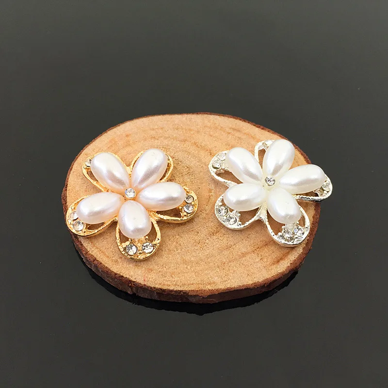 

Hot Sale wholesale 20pcs/lot rhinestone Button pearls Button vintage DIY hair decoration garment Accessories YC106