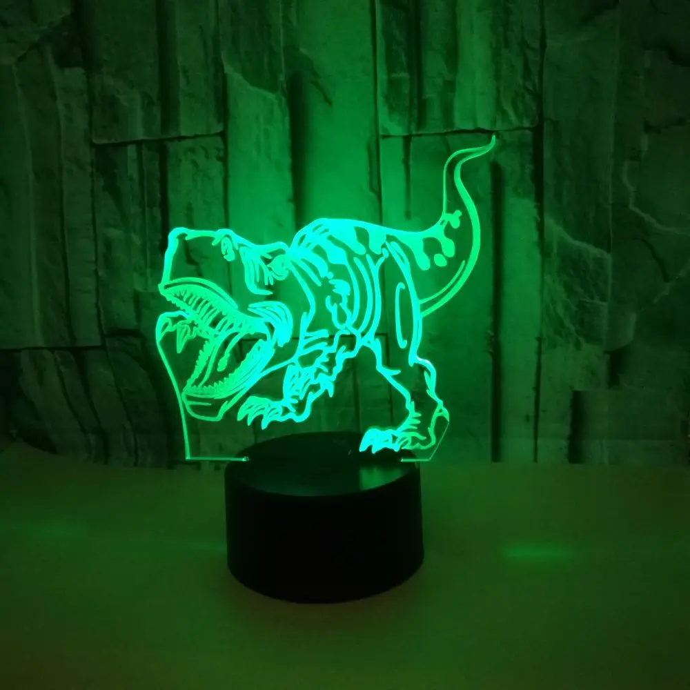 Новый Открытый динозавр 3d ночник для электронной коммерции освещение настольные