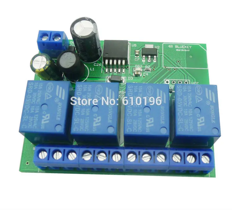4 канальный 12В релейный модуль Bluetooth 0 переключатель ble для Apple Android Phone IOT|module