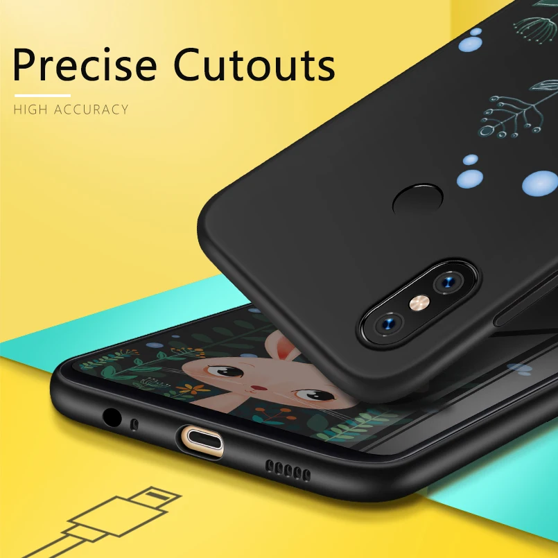 Милый силиконовый чехол ASINA для Xiaomi Mi 8 с объемным мультяшным рельефным