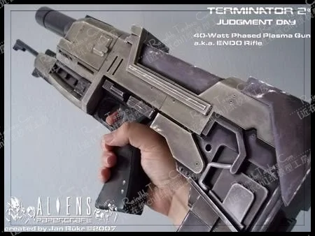 1: 1 огнестрельного оружия Терминатор 2 T2 T800 лазерный 3D бумажная модель сделай
