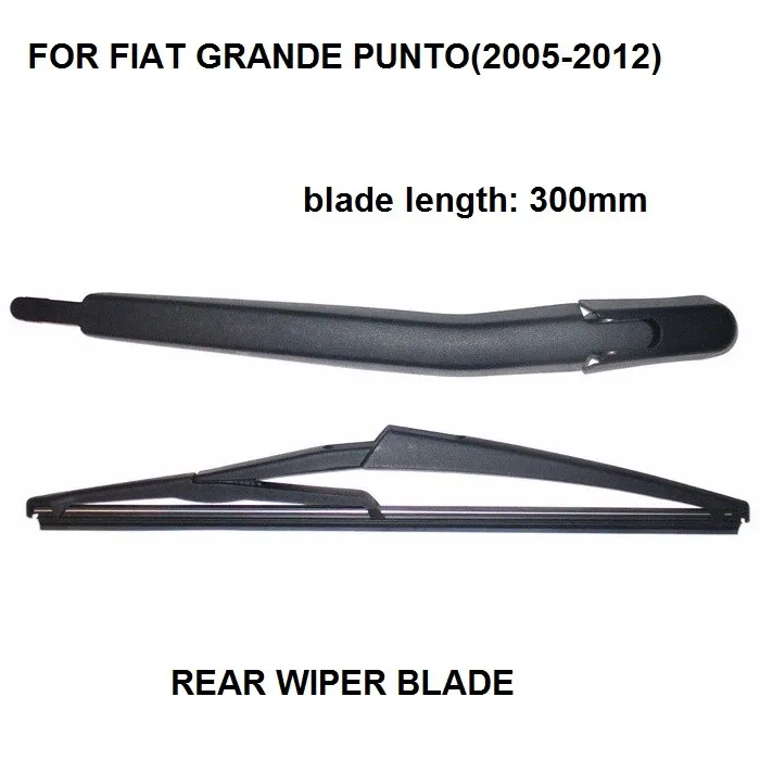 

Car Accessories For FIAT GRANDE PUNTO MK3 REAR WINDSCREEN WIPER ARM AND BLADE SET NEW 2005-2012, 300MM BLADE