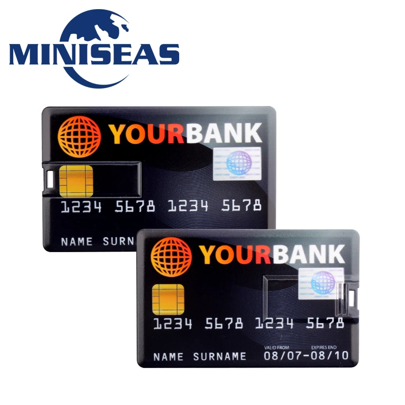 Miniseas Usb флеш-накопитель модель кредитной карты 4 ГБ 8 16 32 флешка карта памяти |