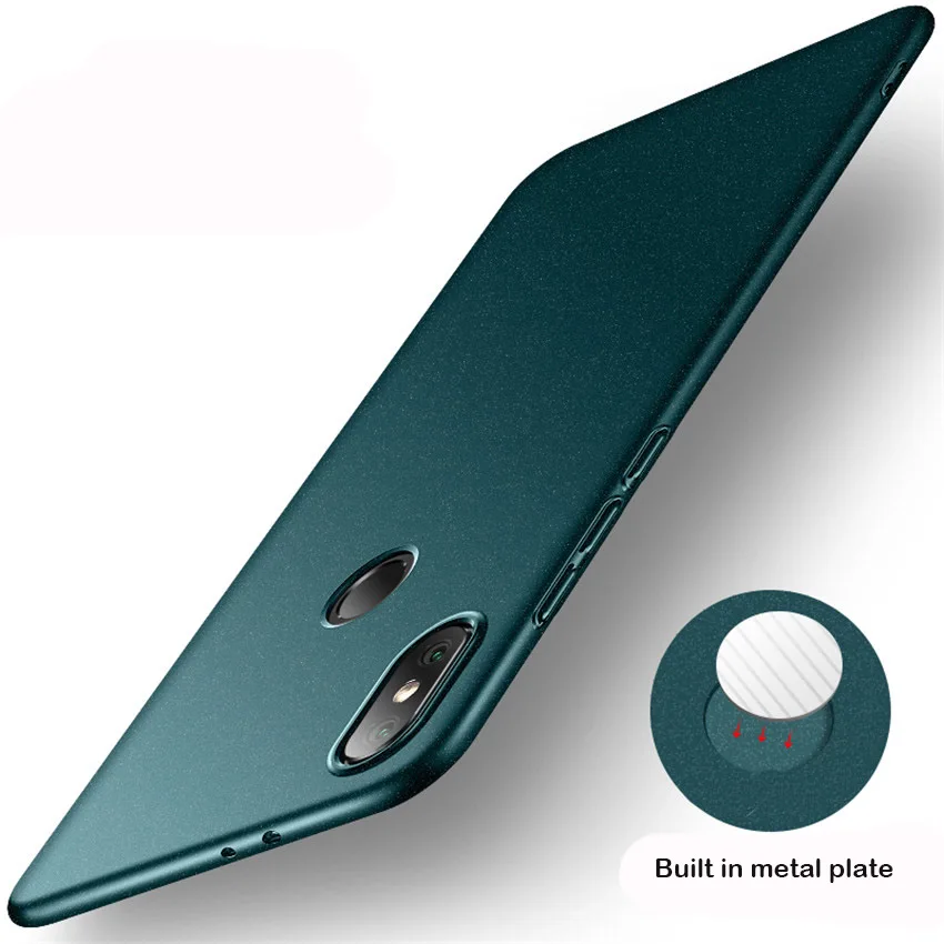 green with metal Xiaomi mi 8 чехол матовый AIXUAN Xio mi 8 металлический пластиковый автомобильный Магнитный чехол-держатель для Xiaomi mi 8 mi 8 - Цвет: green with metal