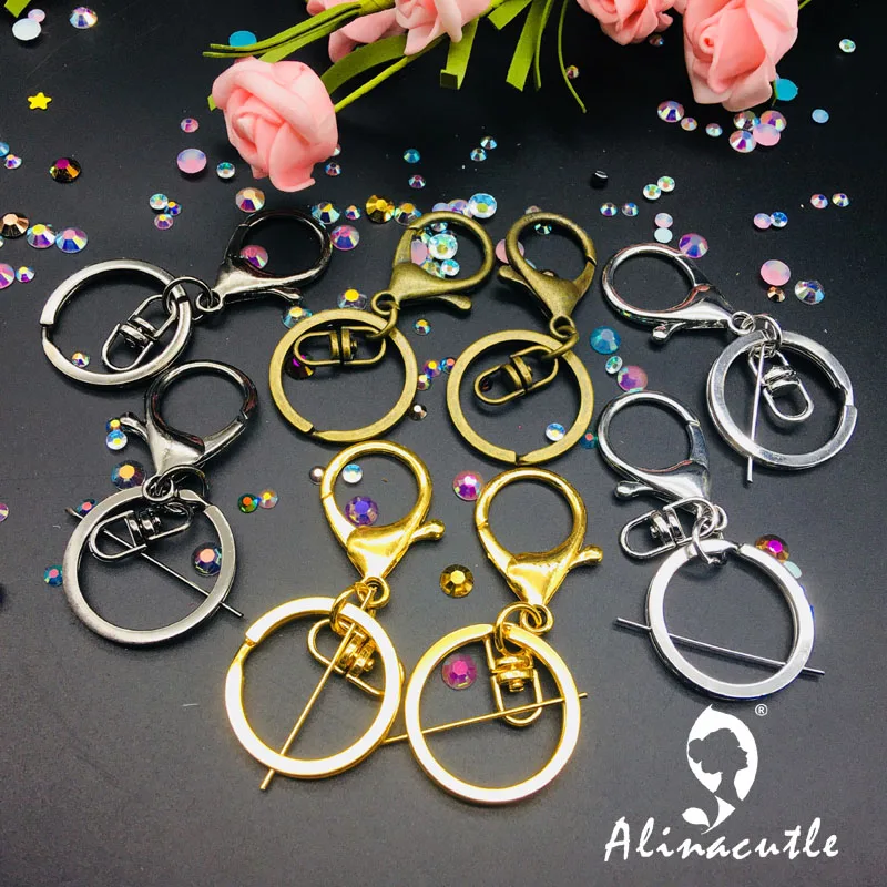 8 шт. стальная цепочка для ключей ручная работа сделай сам ремесло брелок Alinacraft |