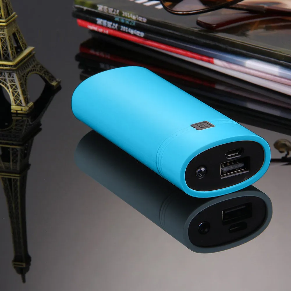 5600 мАч 5 V USB Мощность банковская карта чехол 18650 панели солнечных батарей коробка для сотового телефона, Внешняя батарея резервного Батарея для bluetooth psp mp3