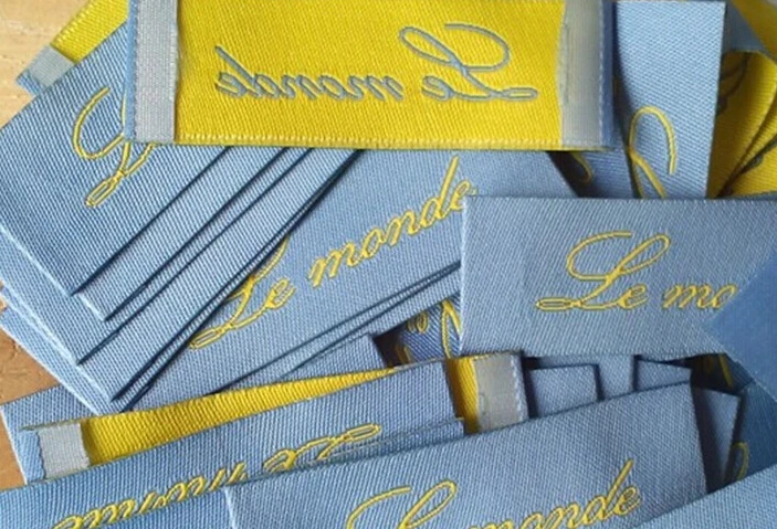 Бесплатная доставка индивидуальная тканая этикетка для любого бренда и