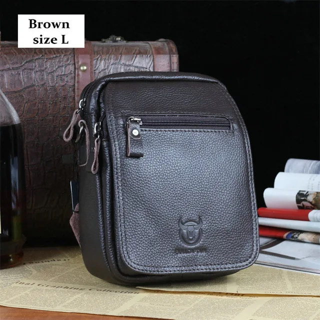 brown 16x6x20CM Пояса из натуральной кожи для мужчин сумка мужские сумки через плечо высокое качество bolsas человек повседневное высокое качество - Цвет: brown 16x6x20CM