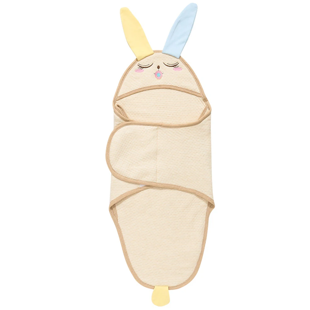 Rabbit Новорожденный спальный мешок-кокон конверты для новорожденных натуральный окрашенный хлопок мультфильм вышитые детские коляски мешок детский кокон - Цвет: Rabbit
