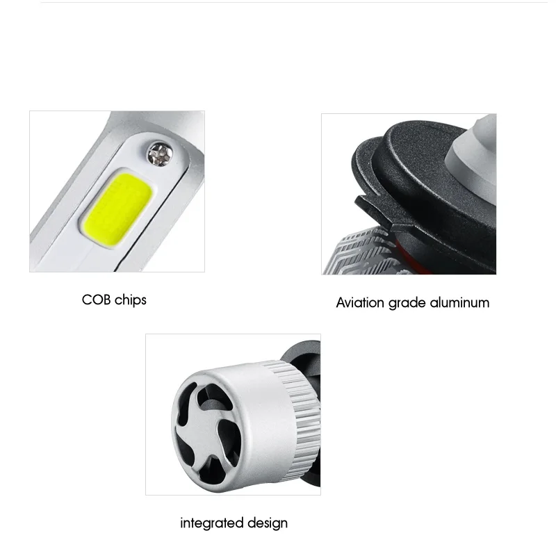 Фара H1 H3 H4 H7 LED H8/H11 HB3/9005 HB4/9006 9012 6000K светодиодная лампа|Передние LED-фары для авто| |
