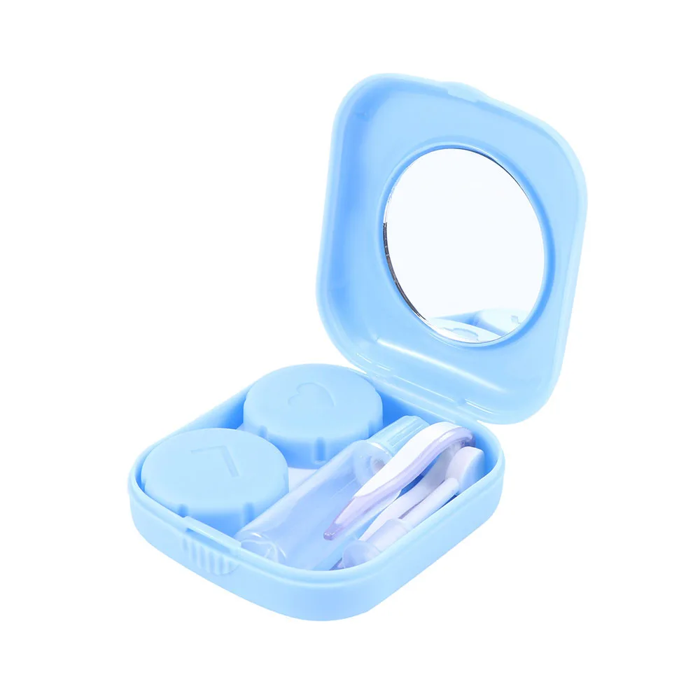 Карманный мини чехол для контактных линз зеркальный контейнер путешествий