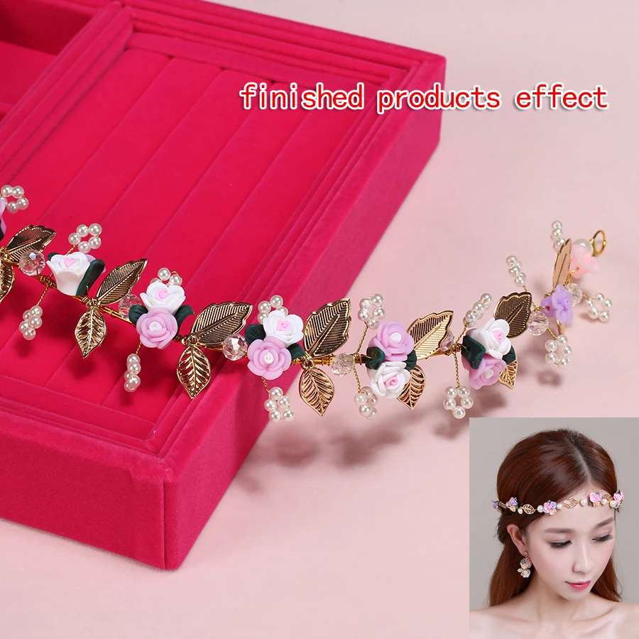 12 шт./лот 22 мм Изящные полимерные цветочные шарики из глины Diy элегантный браслет