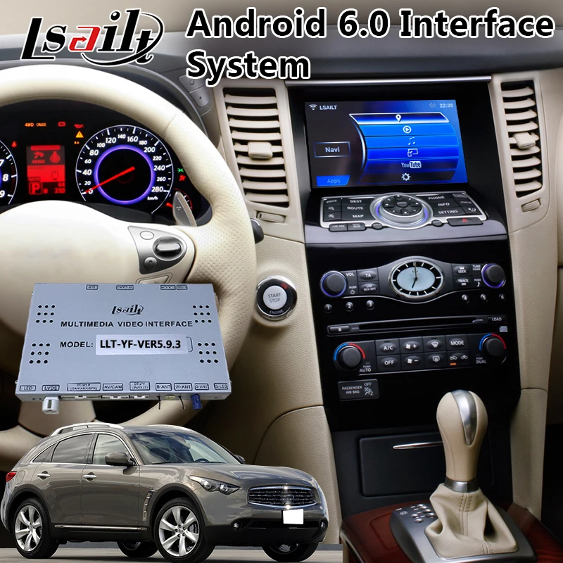 Android 7,1 автомобильный gps-навигатор для Infiniti QX70- год, мультимедийный видео интерфейс