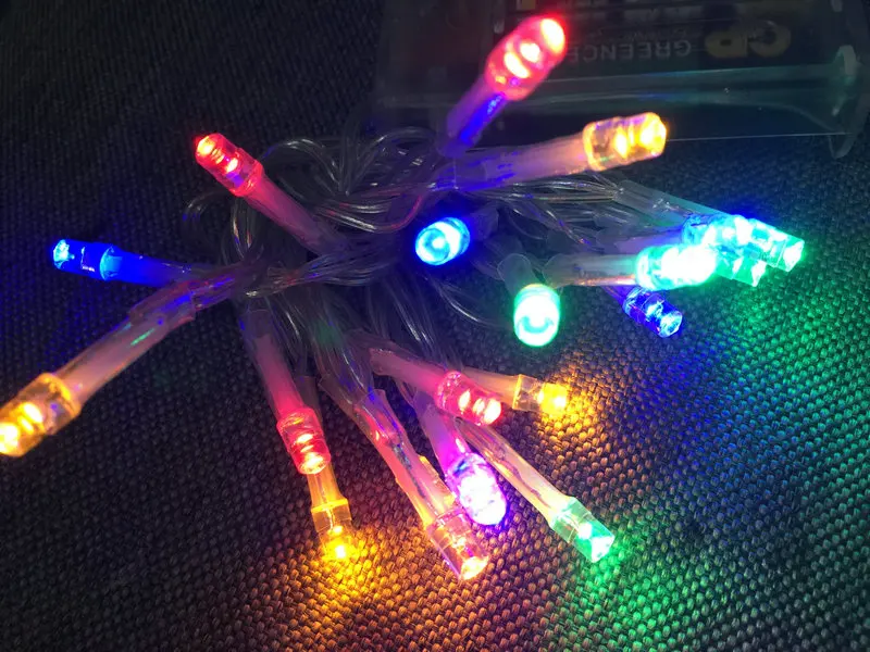 2 м 20LED AA Батарея работает светящиеся гирлянды светильник F/для рождественской