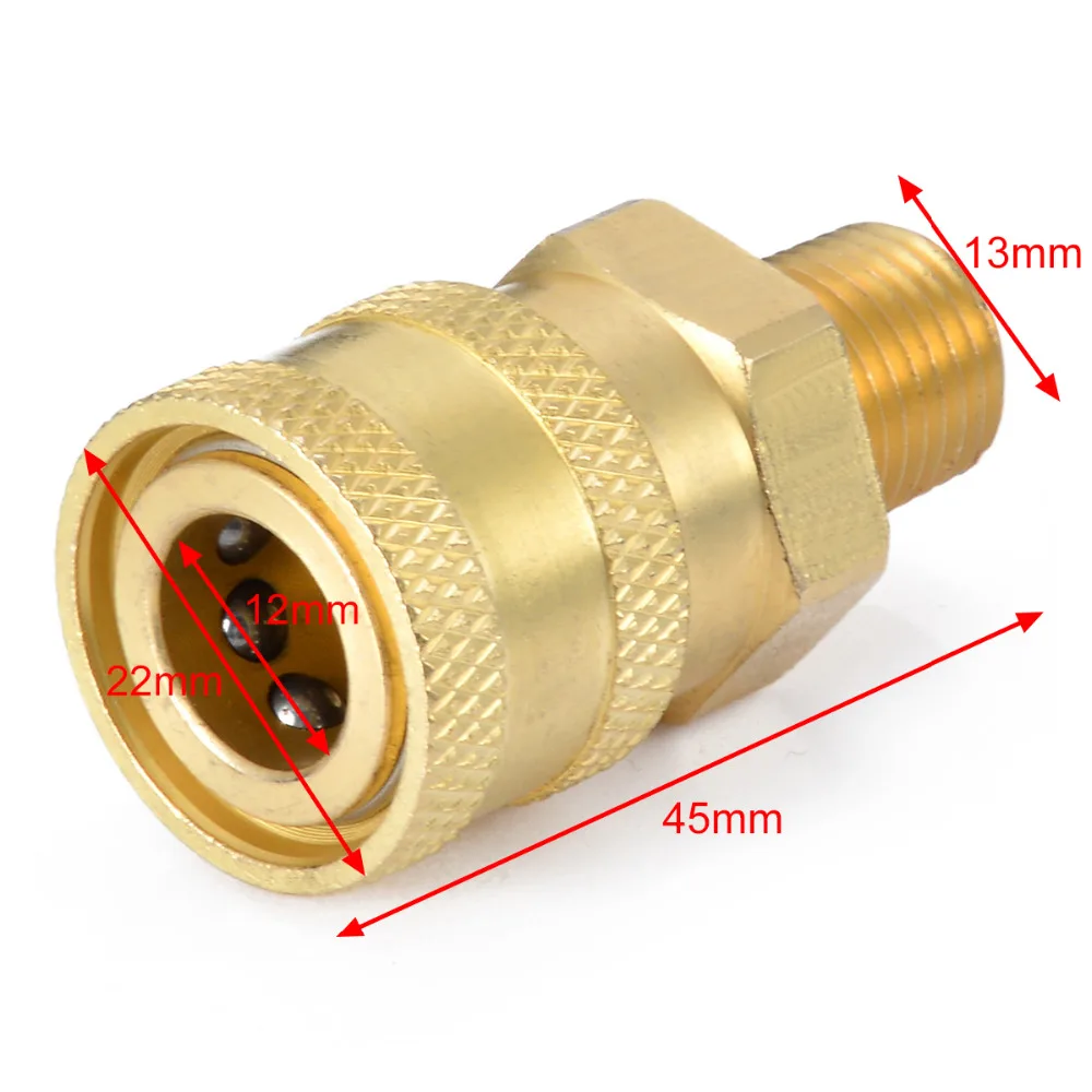 1 шт. 1/4 &quotMale (MNPT) мойка высокого давления латунная БЫСТРОРАЗЪЕМНАЯ Муфта