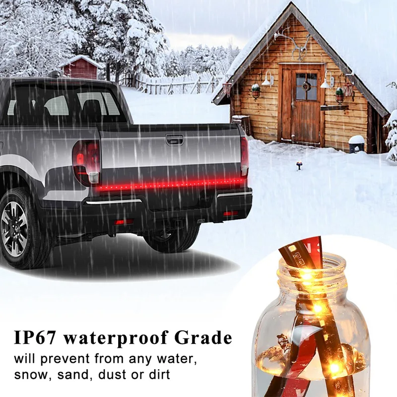 60 дюймов светодиодный грузовик световая балка на задний борт полосы