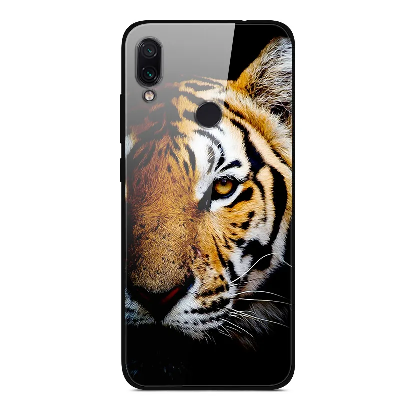 9 Для Xiaomi Redmi 7 Чехол из закаленного стекла твердая задняя крышка для Xiaomi Redmi Note 7 чехлы для телефонов силикон бампер Coque на Redmi7 Note7 - Цвет: 9
