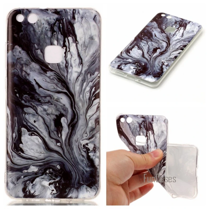 Мягкие Мрамор камень Чехол для Huawei P10 Lite p10lite P 10 ETUI capinhas Para Капа hoesje Carcasa Fundas Coque