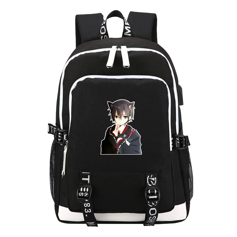 Рюкзак с принтом Sword Art Online SAO, рюкзак для ноутбука с usb зарядкой, рюкзак для путешествий в стиле аниме, школьные сумки для девочек-подростков
