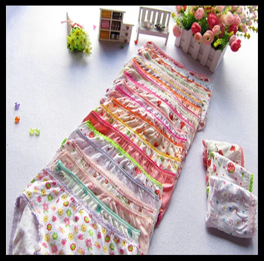 Новое нижнее белье для девочек 15 шт./лот 2018 Детские Мультяшные трусики брюки