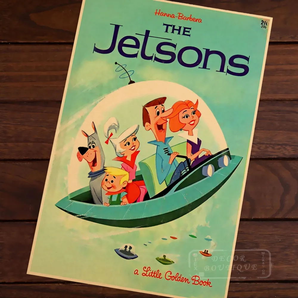 Рамка для комнаты Jetsons винтажная декоративная крафт бумага постер сделай сам
