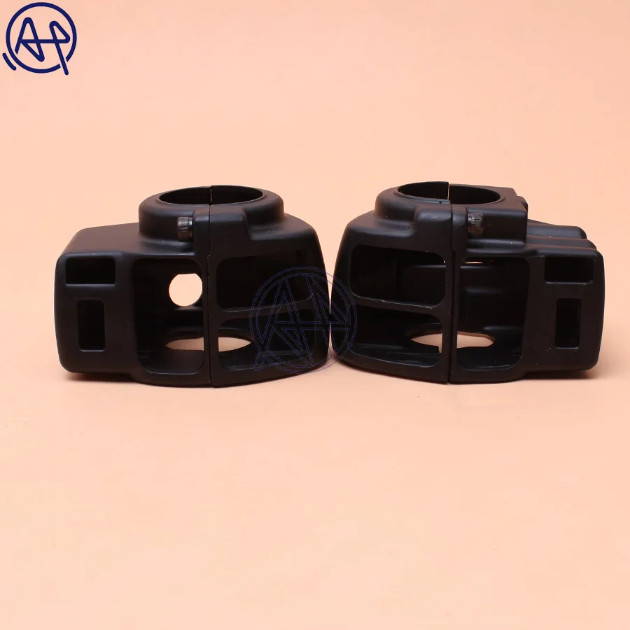 Крышка корпуса переключателя Руля Мотоцикла хром/черный алюминий для Harley Electra