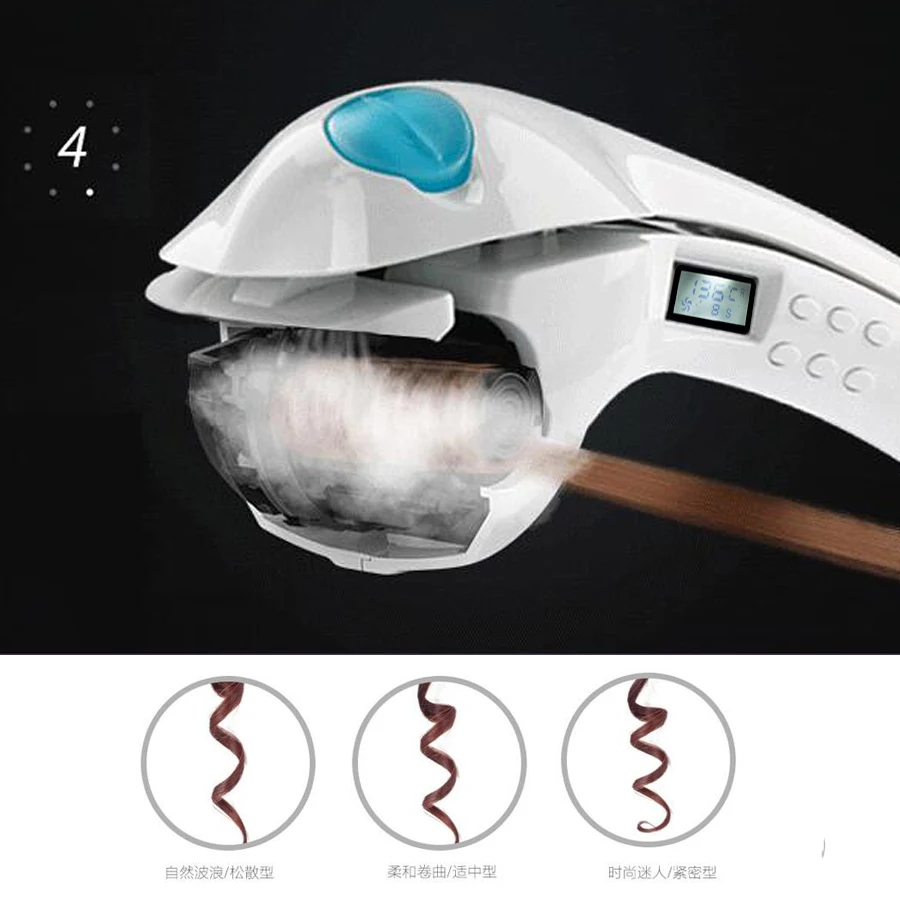 Электрические Полностью Автоматические щипцы для завивки волос Magic Steam Liquid с