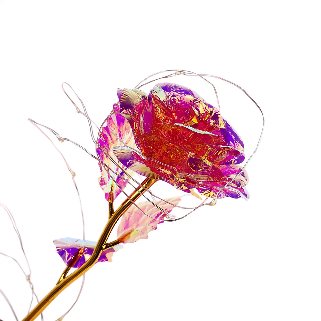 Розовое золото со светильник кой стеклянная деревянная основа подарок для