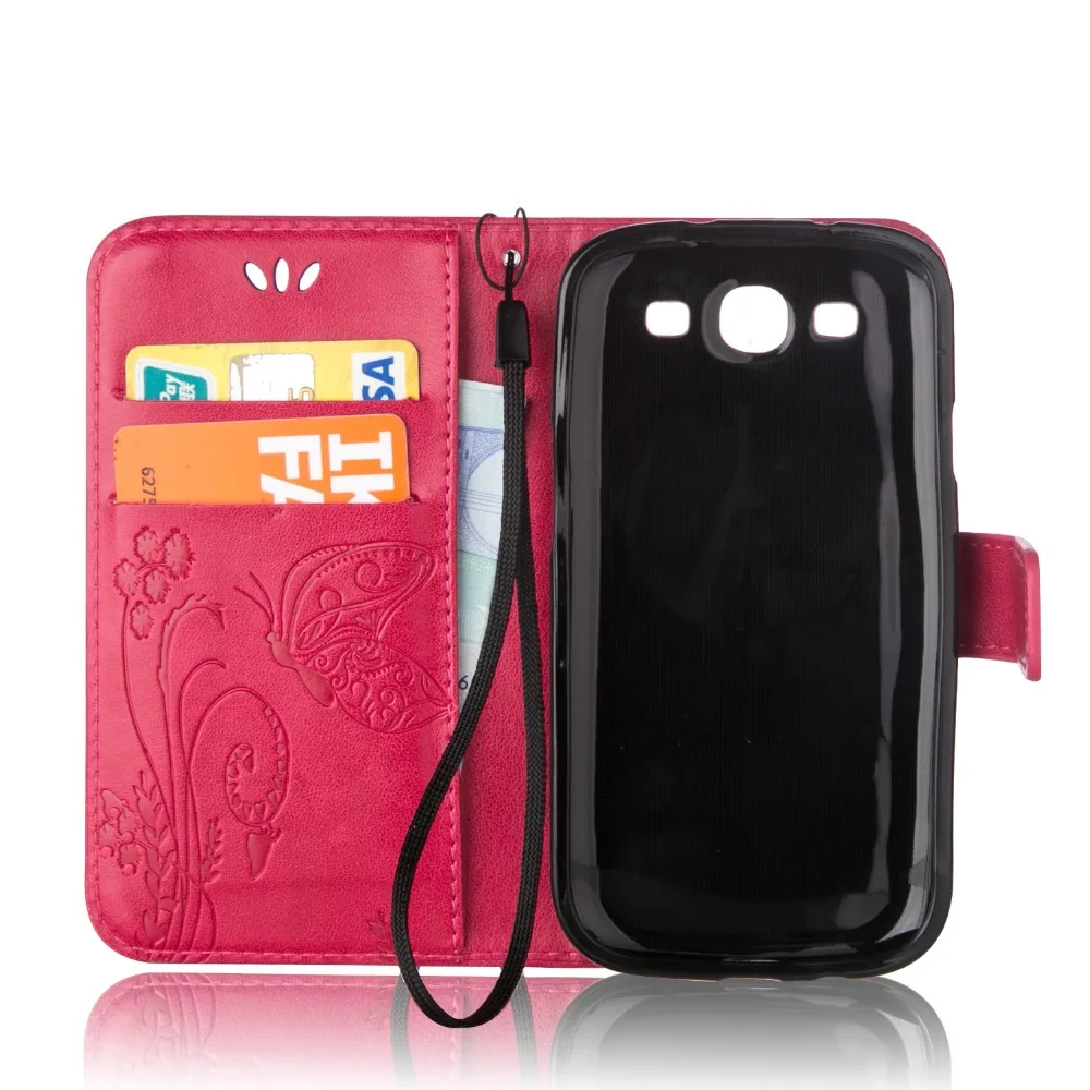 Брендированный флип-чехол из кожи для samsung Galaxy S 3 iii S3 SIII Neo i9300 я 9300 i9301 Duos i9300i GT-i9300