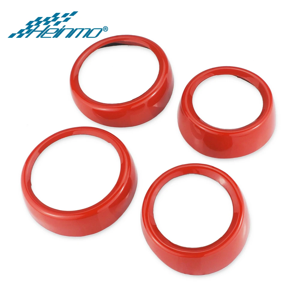 4PCS DoorHandle Red Аксессуары для MINI Cooper Автомобильный декоративный стикер для интерьера чехол для MINI Clubman F54 Стайлинг для MINI Cooper F54 для MINI F54 - Название цвета: 4PCS DoorHandle Red