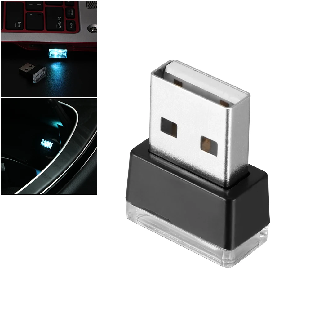 USB ночник светодиодный для внутреннего оформления автомобиля свет футовая лампа