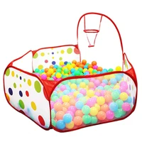 eco friendly ocean ball tent foldable play pool for children babys indoor toy house cute kids toy pool printed tent