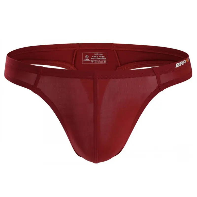 B1143 Wine Red Сексуальные стринги, нижнее белье для мужчин, гей, одежда для плавания, бикини, купальный костюм, мужские плавки, пляжные плавки, для купания, для загара, с мешочком для пениса, плавки - Цвет: B1143 Wine Red