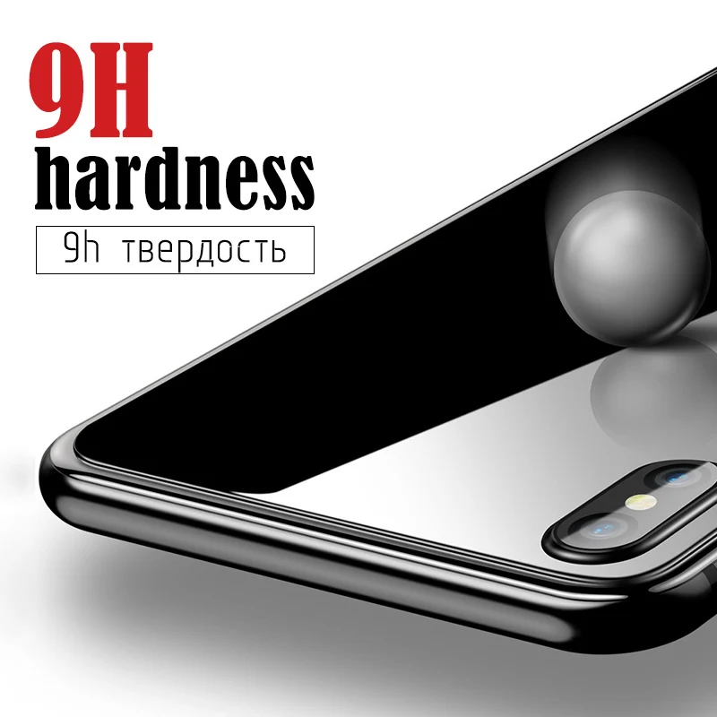 9H полное покрытие ультра тонкий протектор экрана для iPhone X XS MAX закаленное стекло