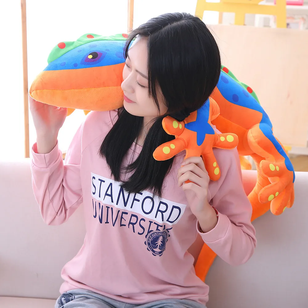 55/80/120 см Моделирование gecko Куклы Мягкие животных Хамелеон Плюшевая Игрушка trick