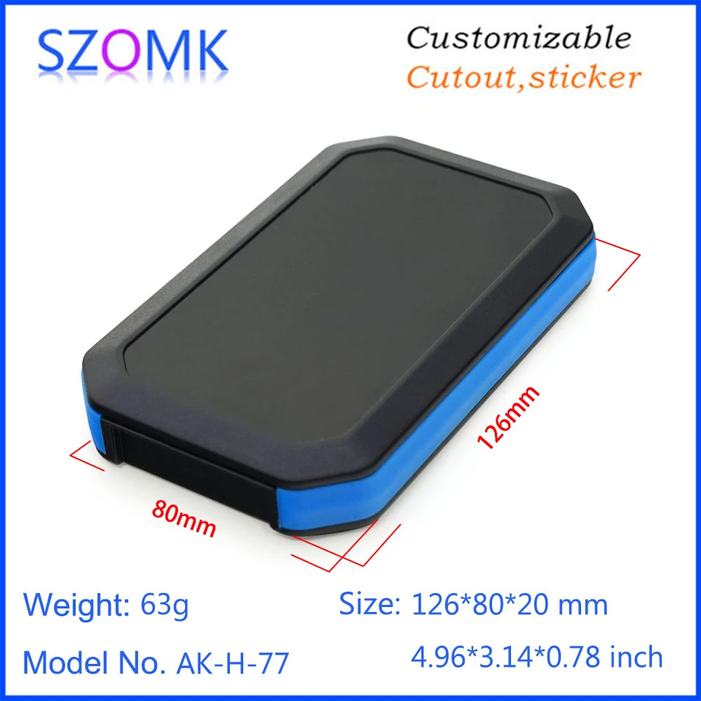 10 шт 126*80*20 мм IP65 пластиковый корпус для электроники корпус ручной проект коробка умный дизайн szomk Пластиковая распределительная коробка