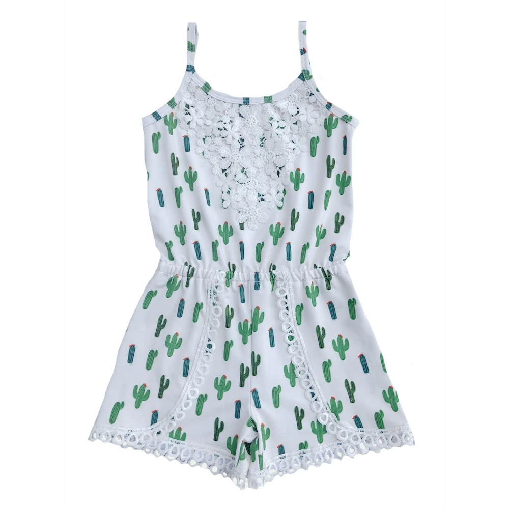 Летний детский комбинезон с кружевной отделкой в виде гепарда единорога змеи