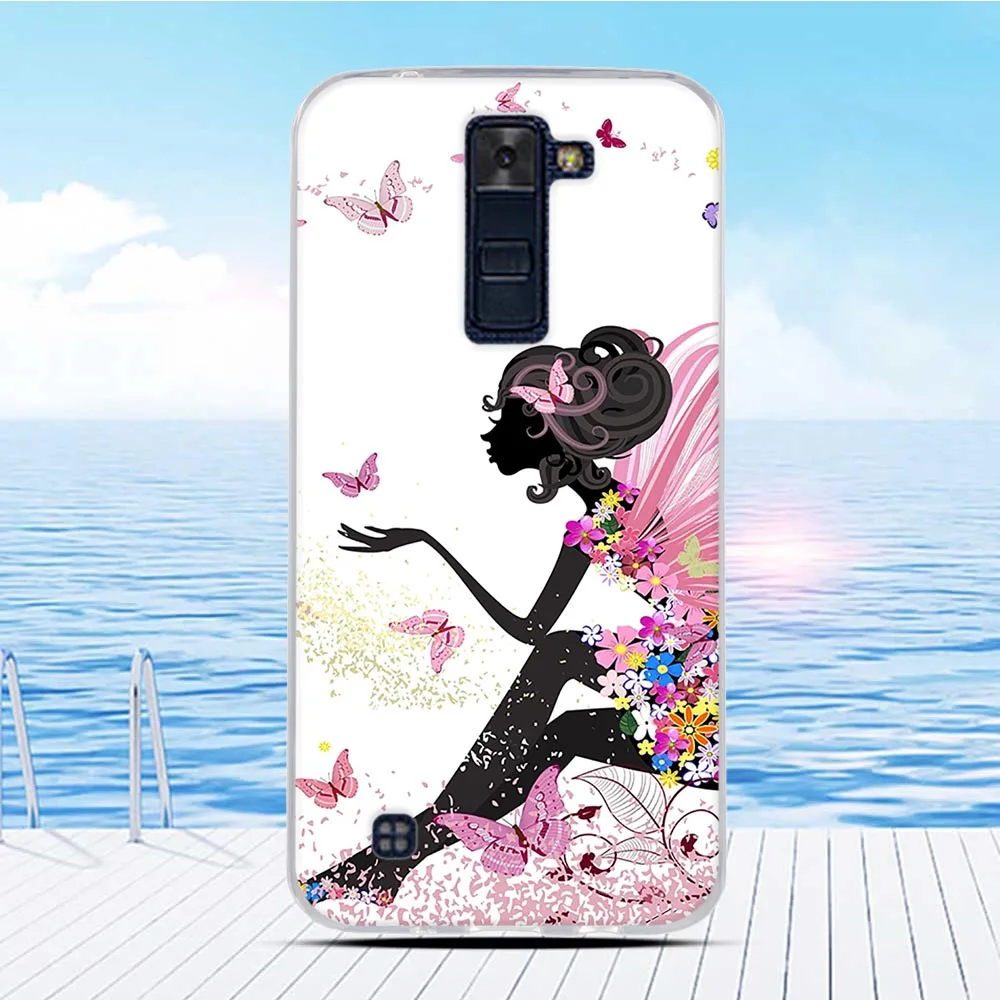 Для LG K8 2016 силиконовый корпус чехол для 3D рельефный мультфильм K 8 бампер 5 0 дюймов