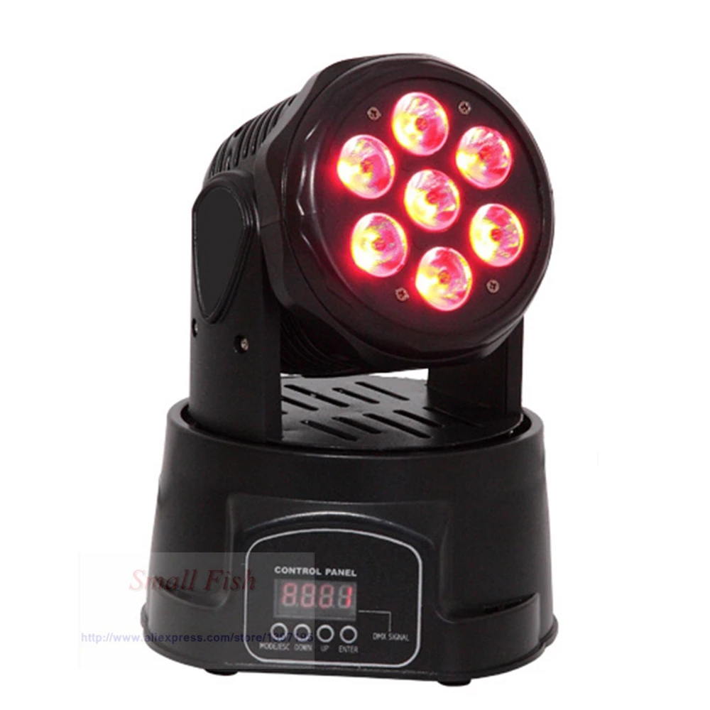 Напольная цена 8 шт./лот 7X10W LED RGBW 4в1 движущаяся головка сценический свет DMX512