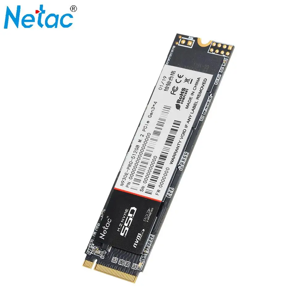 Твердотельный накопитель Netac N930E Pro SSD M.2 2280 SSD 128GB NVMe PCIe Gen3* 4 3D MLC/TLC NAND