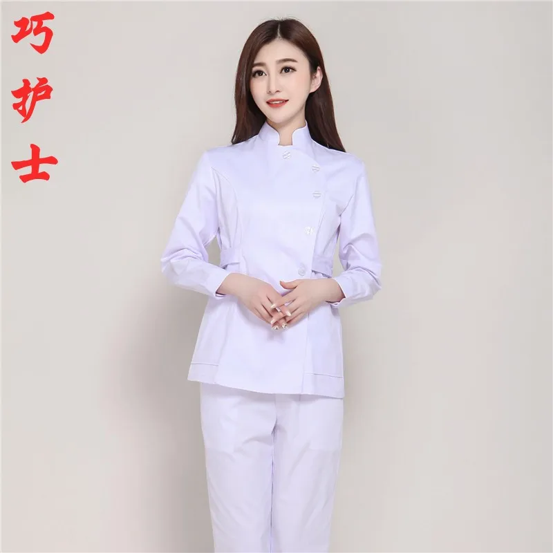 Белая лабораторная куртка короткий медицинский костюм для оральной и
