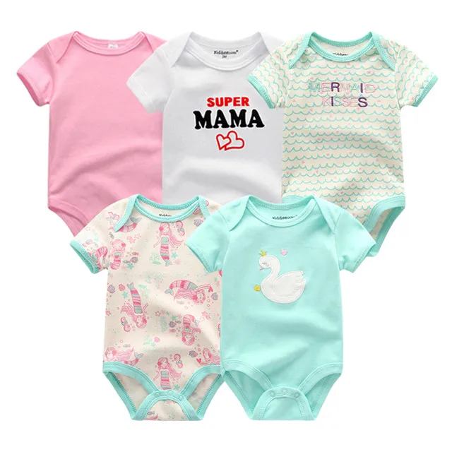 baby clothes5901 5 шт./партия, летняя одежда унисекс из хлопка для маленьких мальчиков комбинезоны для новорожденных девочек от 0 до 12 месяцев Одежда для мальчиков roupas de bebe - Цвет: baby clothes5901