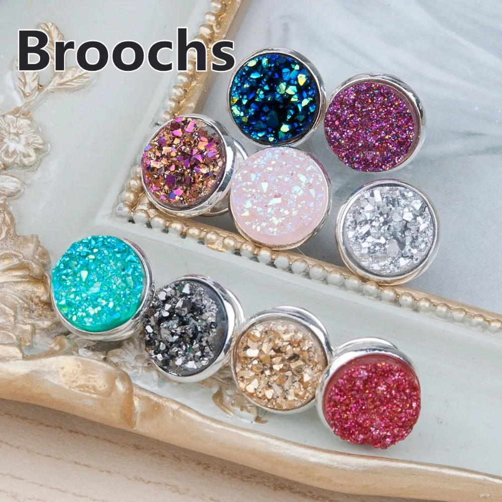 DoreenBeads, полимерные серьги-капли, тусклый серебряный цвет AB, Круглые, ручной работы, шикарные серьги, ювелирные изделия для женщин 34x15 мм, 1 пара