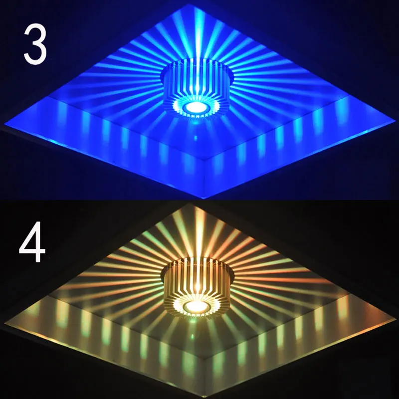 Современный светодиодный потолочный светильник RGB пульт дистанционного управления 3 Вт 6 Вт 9 Вт 12 Вт Настенный светильник художественная галерея декоративная Передняя Балконная лампа светильник для крыльца коридора