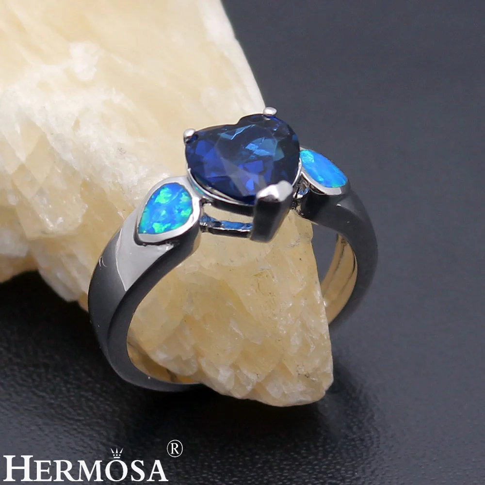 Ювелирные изделия из драгоценного камня в форме сердца Мистический Огонь