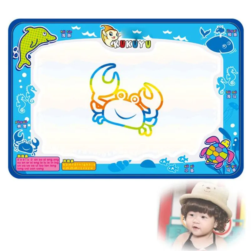 Вода рисование Живопись Написание мат плате Magic Pen Doodle подарок 50 см X 35 образования