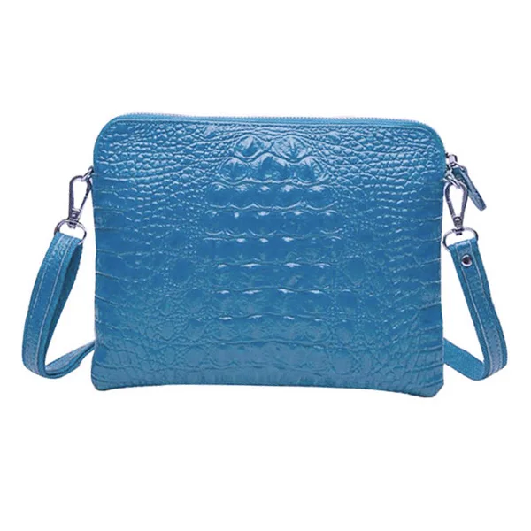 Peacock Blue ABDB женские сумки-мессенджеры из натуральной кожи, сумки известных брендов, дизайнерские высококачественные модные сумки - Цвет: Peacock Blue