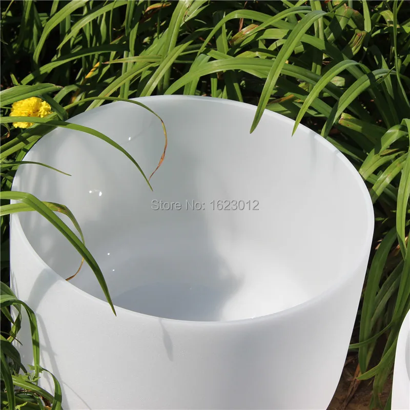 

12 Inch Note C#D#F#G#A# Chakra Frosted Quartz Crystal Singing Bowl